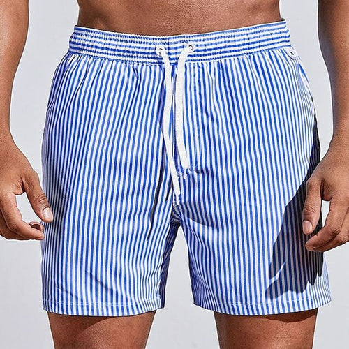 Mavion – Mens Striped Quick Dry Swim Shorts